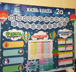 Зимнее обновление для уголка класса