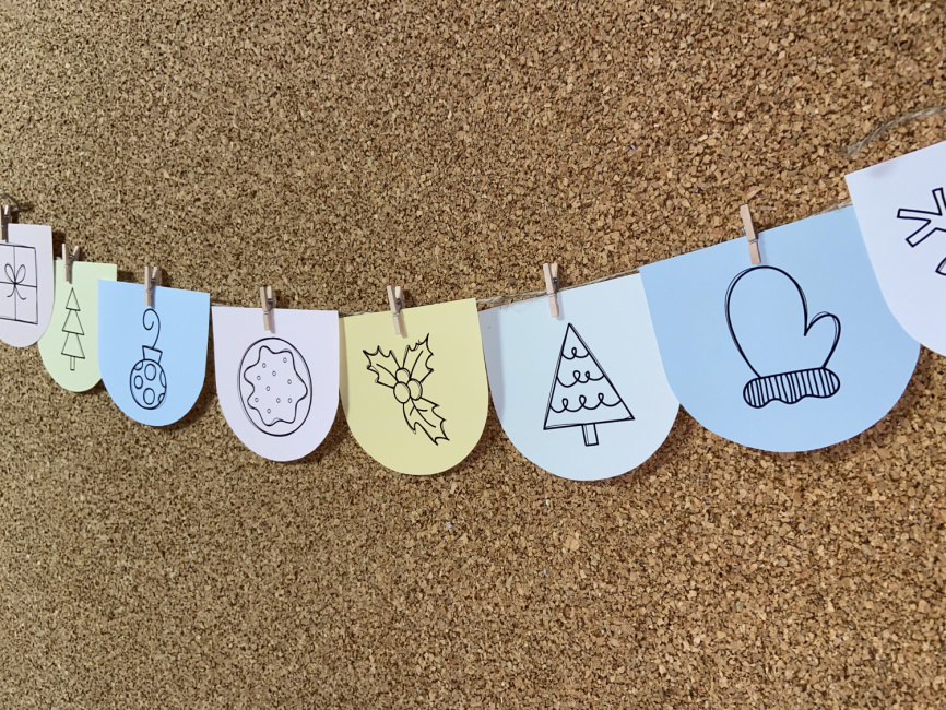 Флажки "Новый Год в стиле Бохо" фото 5