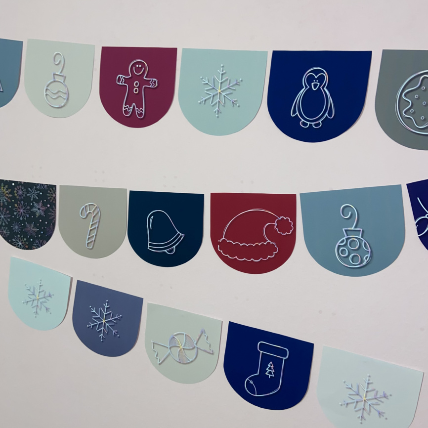 Флажки "Новый Год в стиле Бохо" фото 6