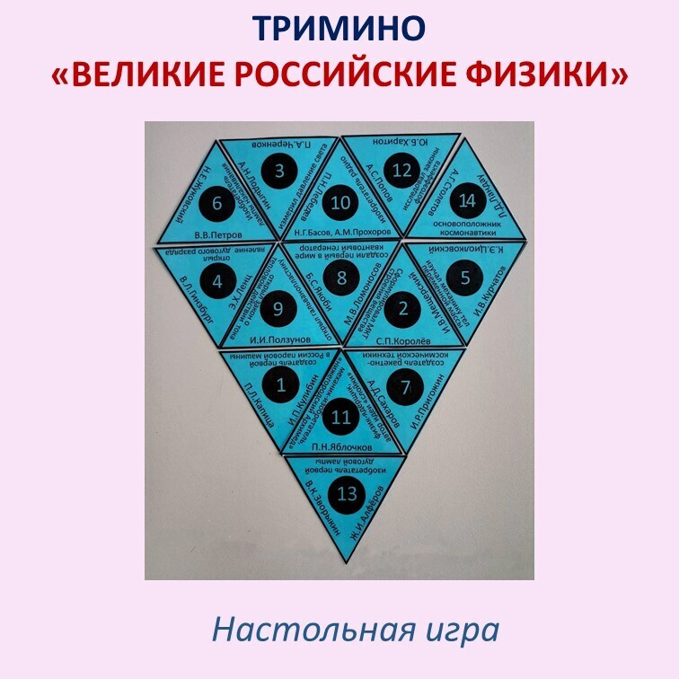 Тримино  «Великие российские физики» фото 4