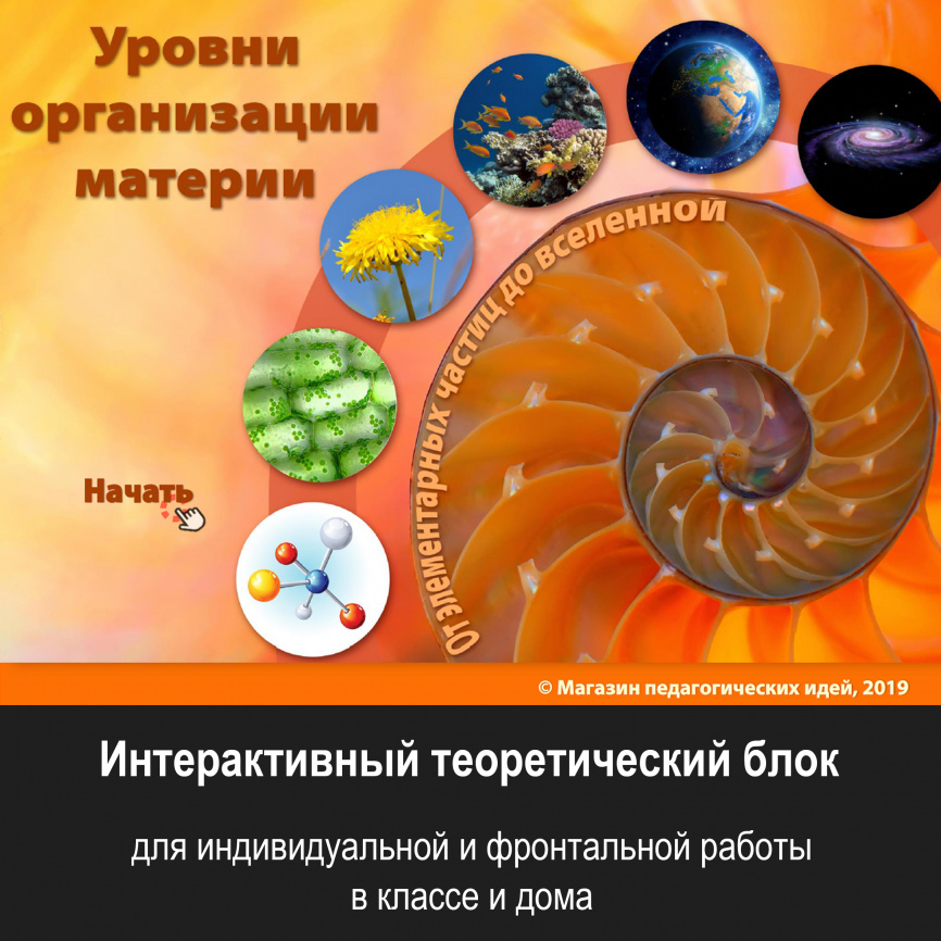 Уровни организации материи: интерактивный теоретический блок фото 1