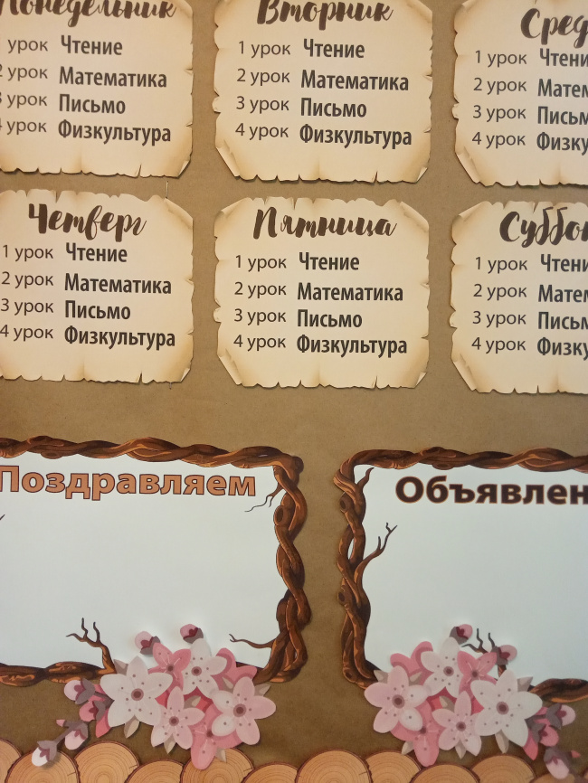 Комплект для оформления пробковых досок "Лесная школа" фото 8