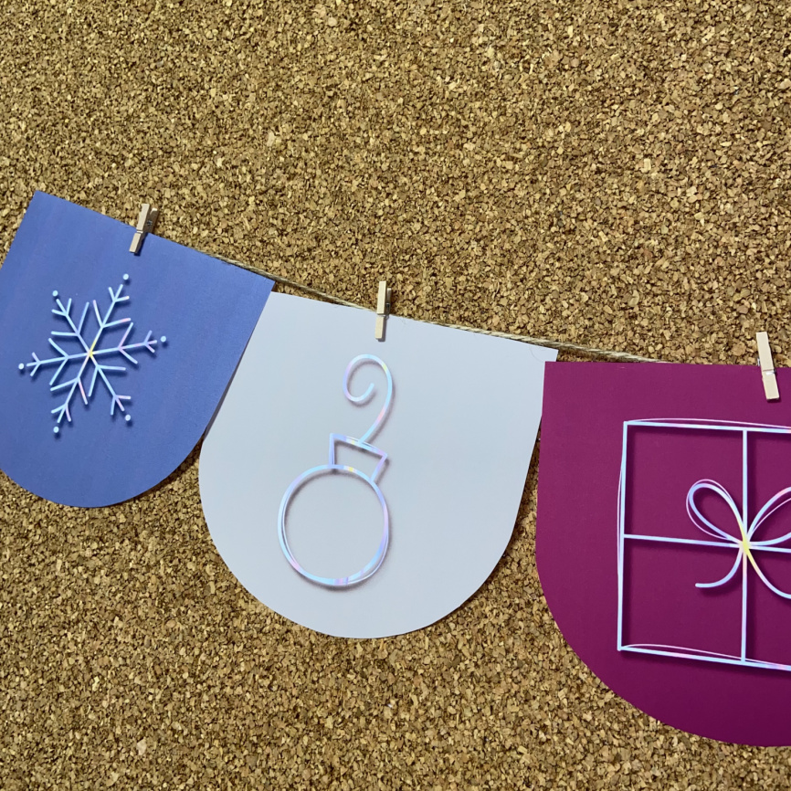 Флажки "Новый Год в стиле Бохо" фото 11