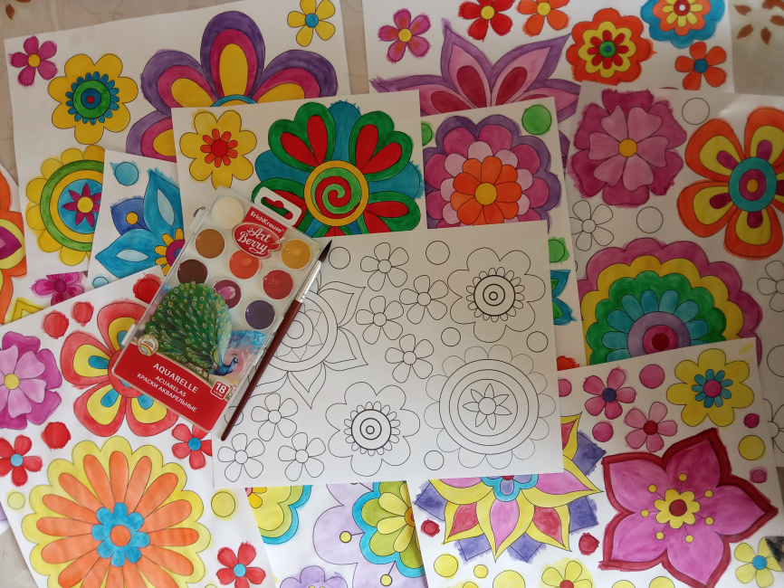 Декор для окна "Цветочный велосипед" фото 4