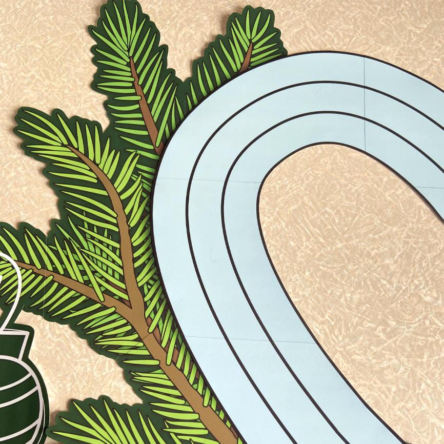 Оформление для доски к Новому Году "Карандашное сердце" EN фото 7