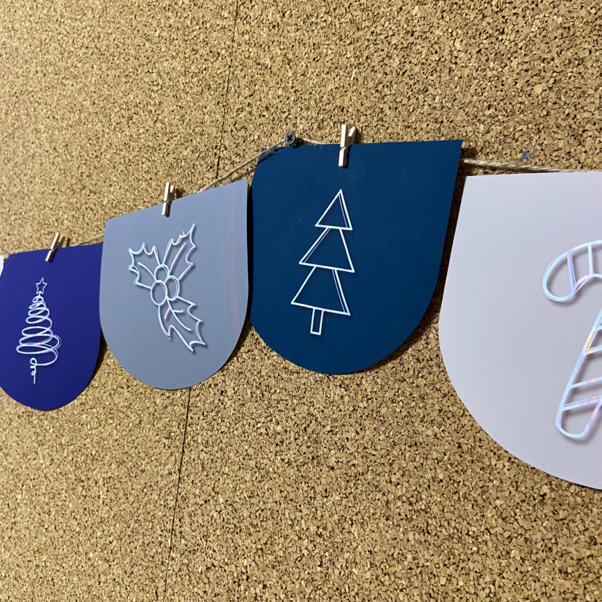 Флажки "Новый Год в стиле Бохо" фото 2