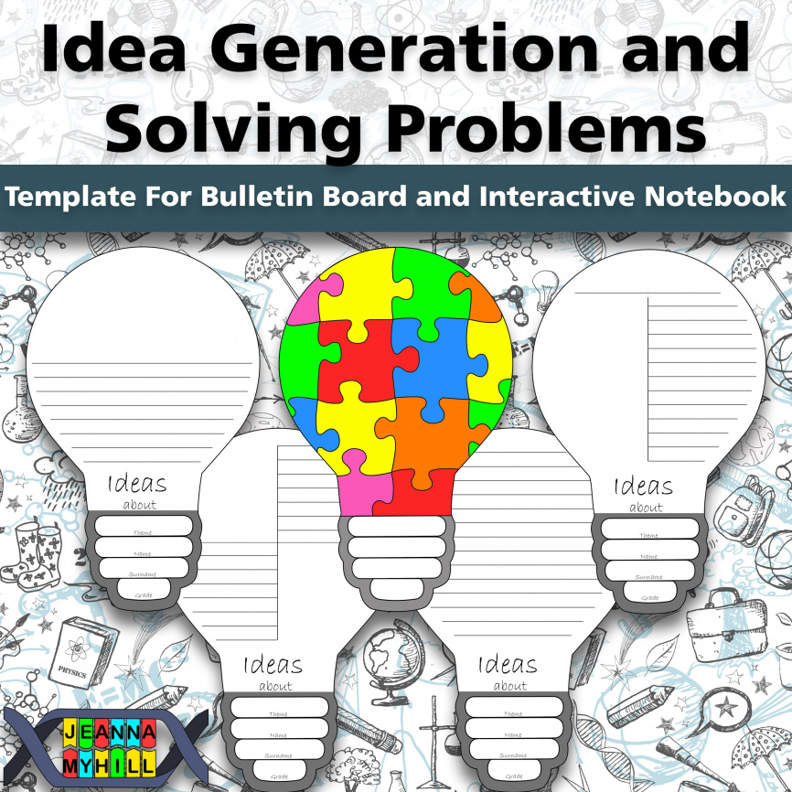Template for Bulletin Board and Interactive Notebook: Idea Generation фото 1