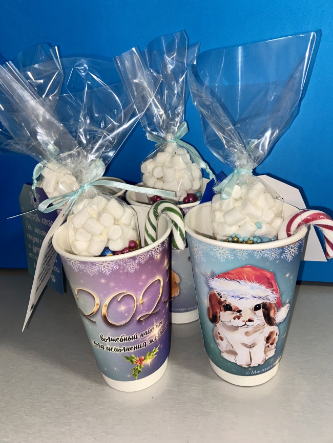 Манжеты на стаканы и бирки для какао  "Волшебный напиток от кроликов" фото 14