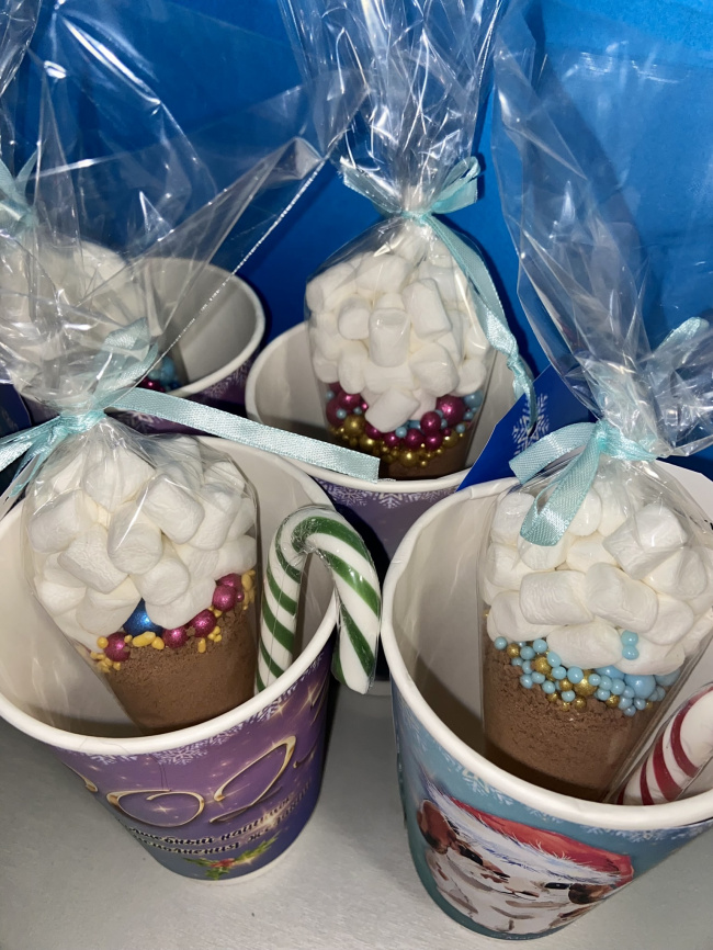 Манжеты на стаканы и бирки для какао  "Волшебный напиток от кроликов" фото 2