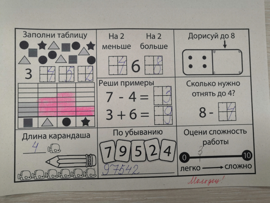 Домашняя работа по математике. 1 класс. НОЯБРЬ фото 9
