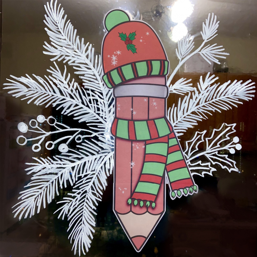 Декор для окна "Зимние карандаши". Часть 2 фото 18