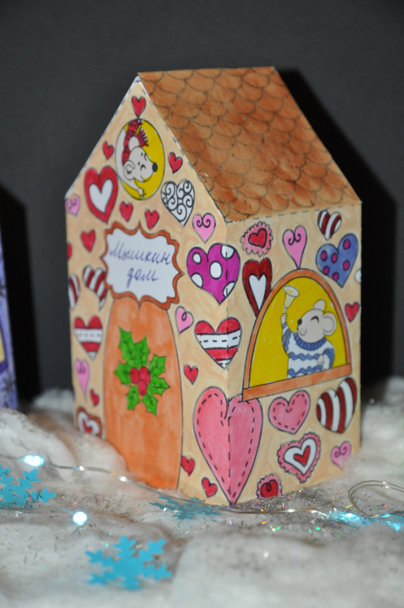 Волшебная новогодняя деревня: 3D-шаблоны домиков фото 9