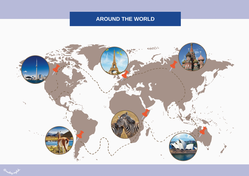 Материалы для дополнительных уроков английского AROUND THE WORLD фото 2