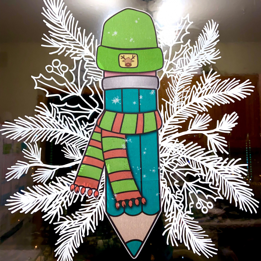 Декор для окна "Зимние карандаши". Часть 2 фото 19