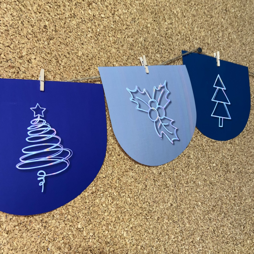 Флажки "Новый Год в стиле Бохо" фото 8