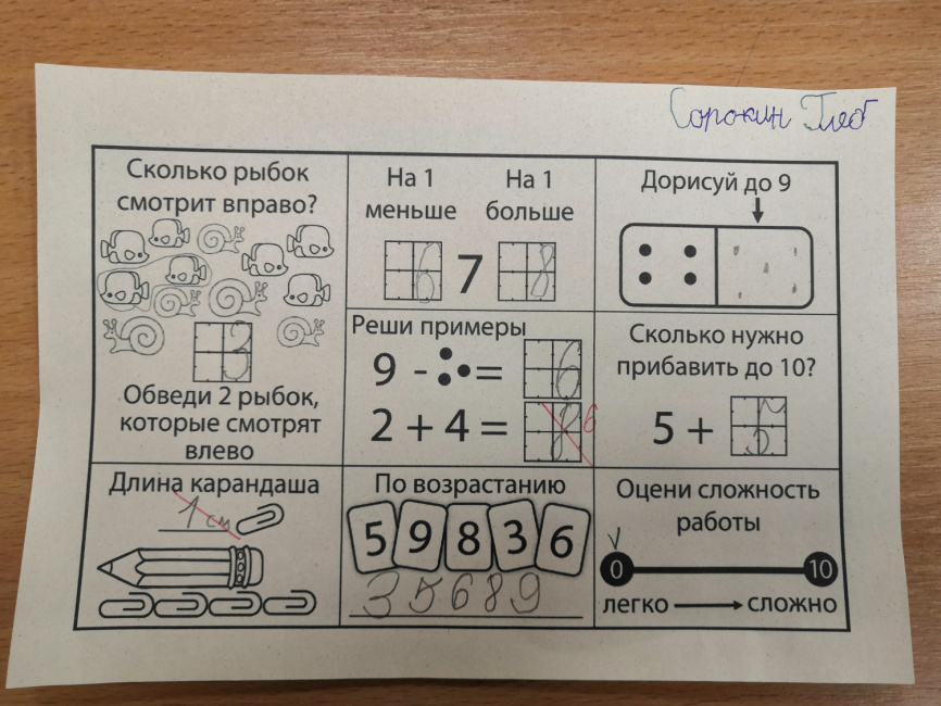 Домашняя работа по математике. 1 класс. НОЯБРЬ фото 8