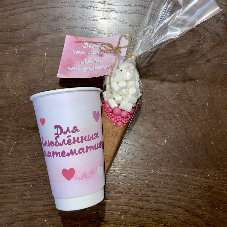 Манжеты на стаканы и бирки для пакетиков "Влюбленные" фото 7